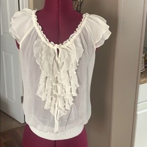 Abercrombie & Fitch cream shirt